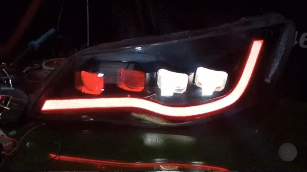 Honda Civic 2006-2012 Custom Tetra Square Shape Headlight - Image 3