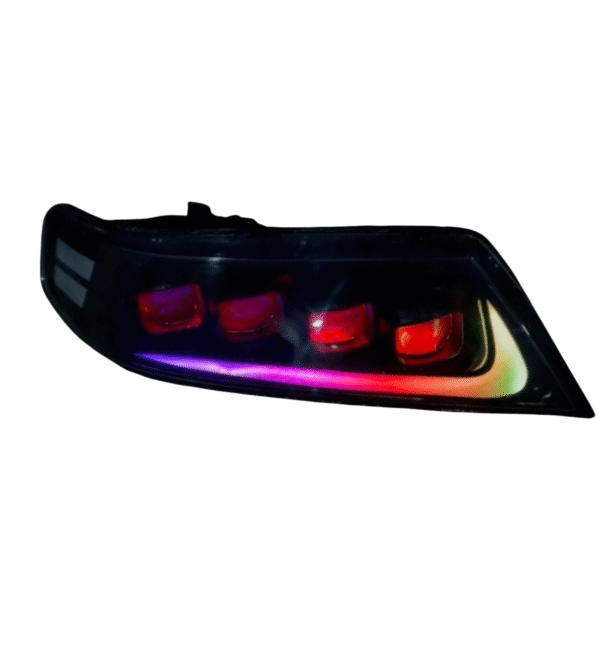 Honda Accord 2003-2009 CL9/CL7 Custom Tetra Square Shape Headlight with RGB Nike Style Day Time Running Light - Image 2