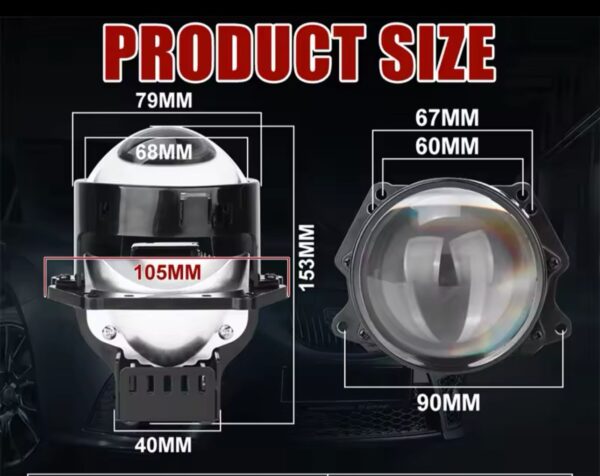 2.5 Inch Bi Led Projector Pair with Built in Smd - Image 2
