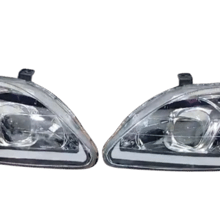 Honda Civic 1996-2000 Custom Square Shape Headlight with C Shape Day Time Running Light