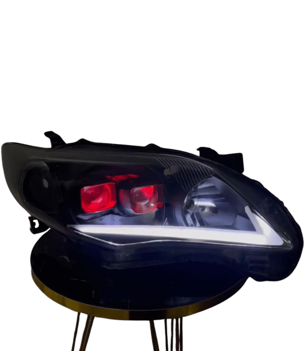 Toyota Corolla 2011-2014 Custom Nike Style Headlight with Square Shape Projector - Image 4