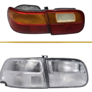 Honda Civic 1992-2000 Custom crystal Taillight Glass